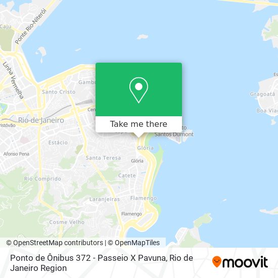 Mapa Ponto de Ônibus 372 - Passeio X Pavuna