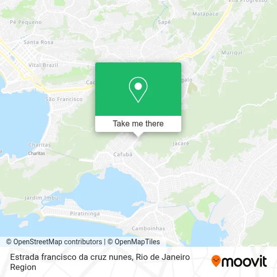 Estrada francisco da cruz nunes map