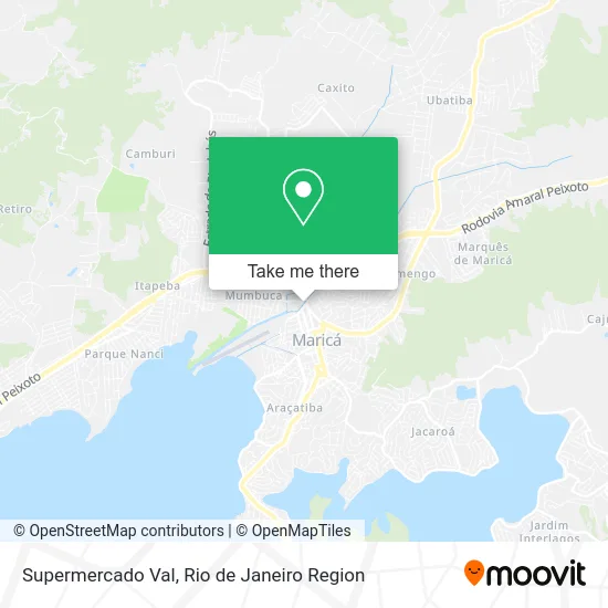 Supermercado Val map