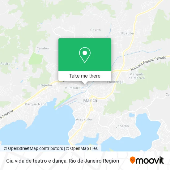 Cia vida de teatro e  dança map