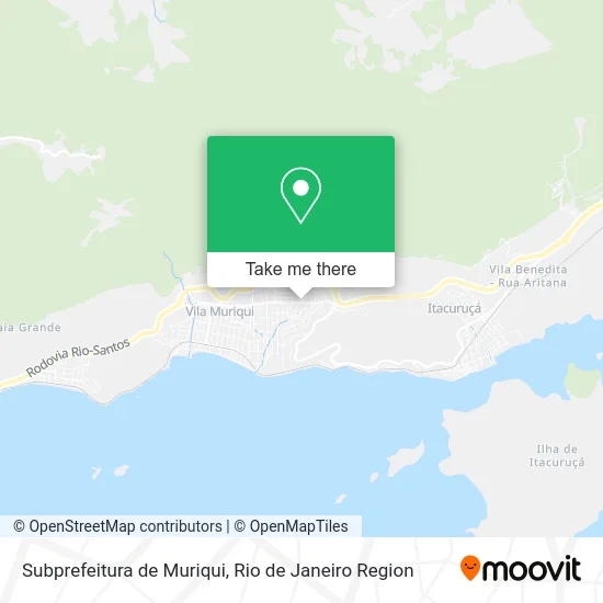 Subprefeitura de Muriqui map