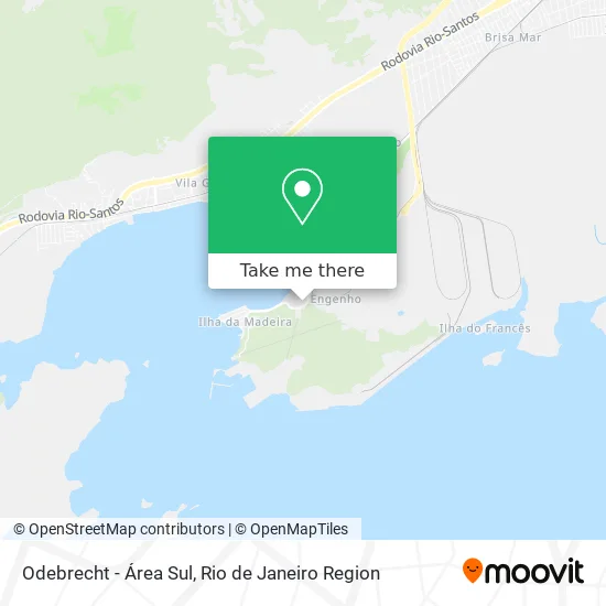 Odebrecht - Área Sul map