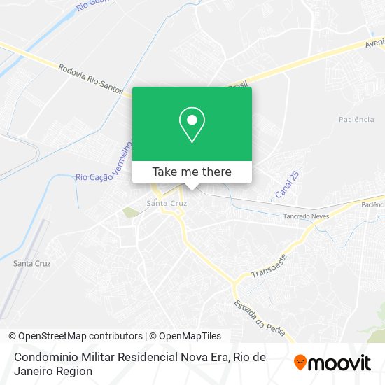 Mapa Condomínio Militar Residencial Nova Era