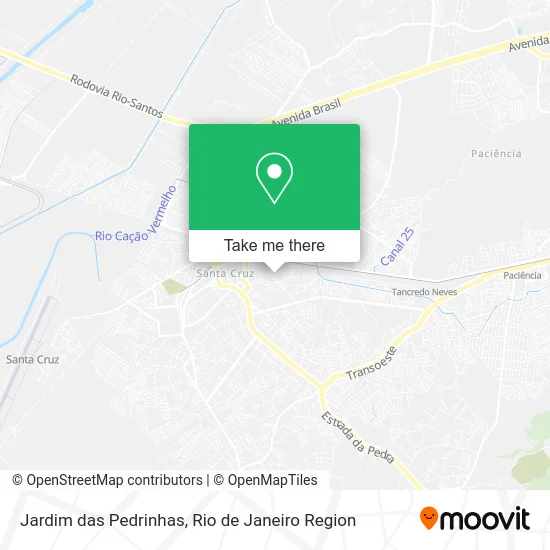 Jardim das Pedrinhas map