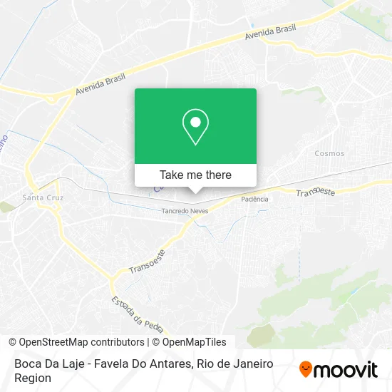 Boca Da Laje - Favela Do Antares map
