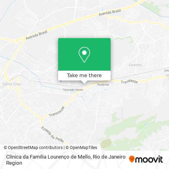 Clínica da Família Lourenço de Mello map