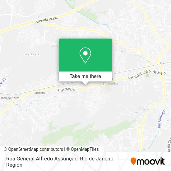 Rua General Alfredo Assunção map