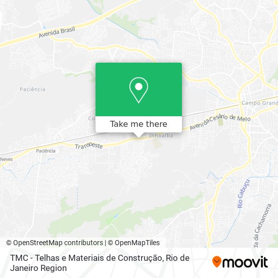 TMC - Telhas e Materiais de Construção map