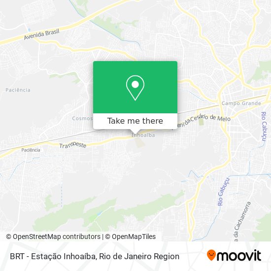 BRT - Estação Inhoaíba map