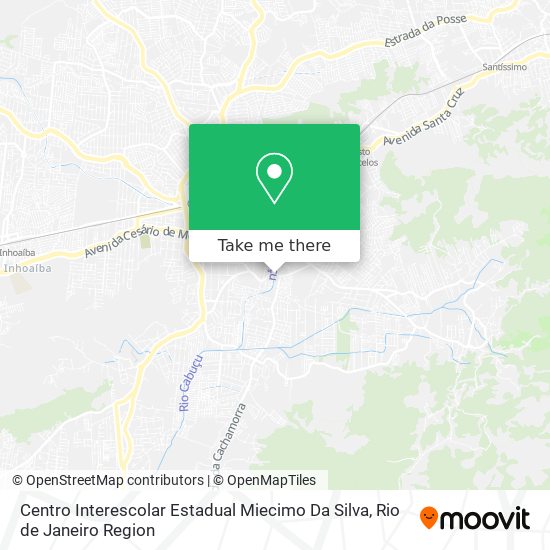 Mapa Centro Interescolar Estadual Miecimo Da Silva