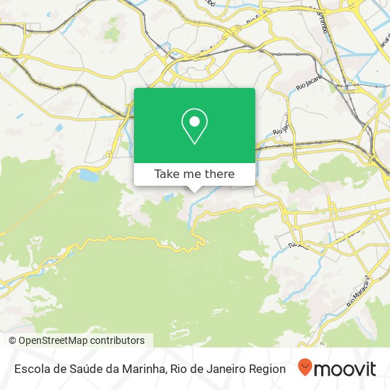 Mapa Escola de Saúde da Marinha