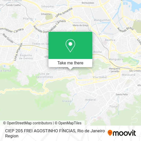 CIEP 205 FREI AGOSTINHO FÍNCIAS map