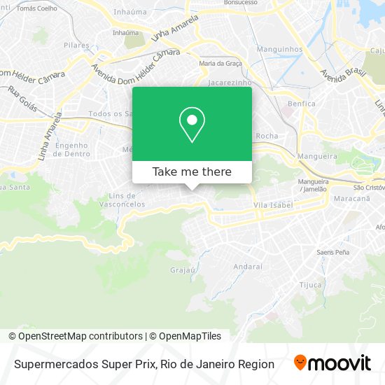 Mapa Supermercados Super Prix