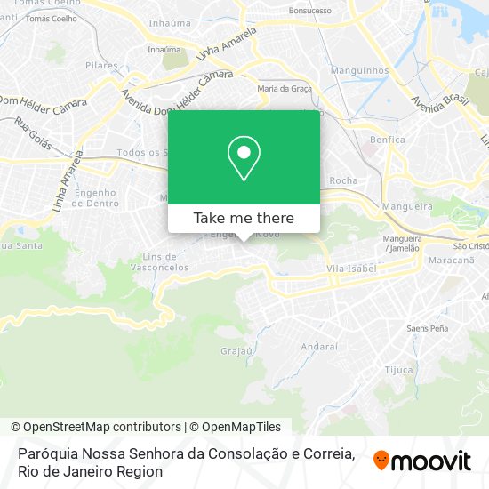 Mapa Paróquia Nossa Senhora da Consolação e Correia