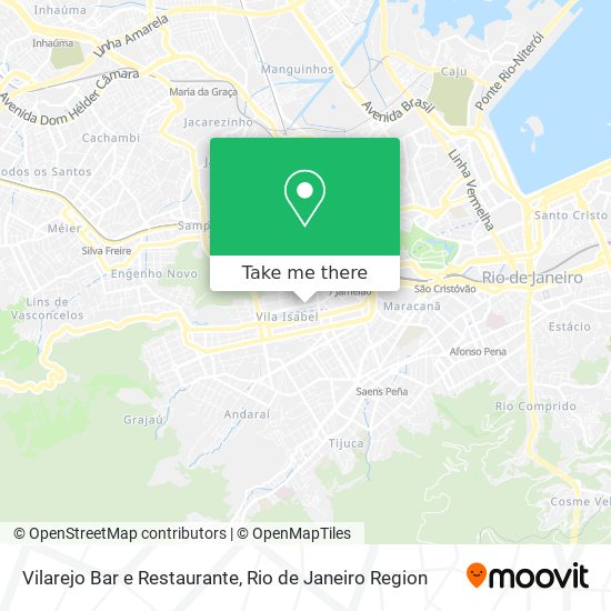 Mapa Vilarejo Bar e Restaurante