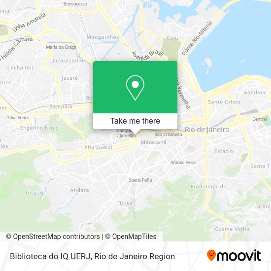 Biblioteca do IQ UERJ map