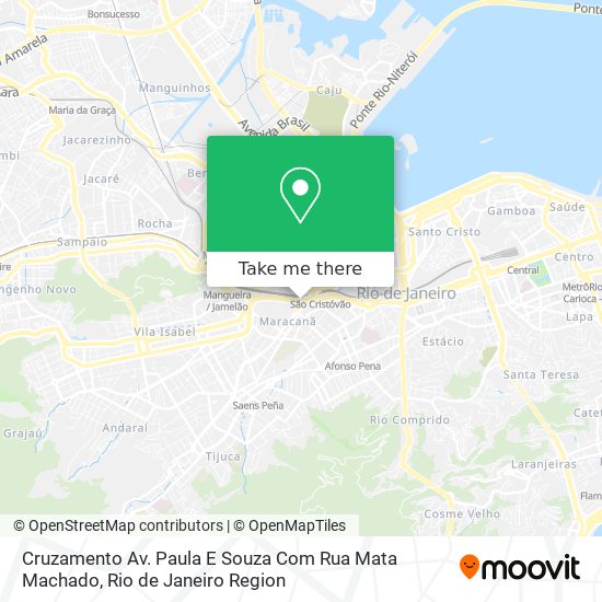 Mapa Cruzamento Av. Paula E Souza Com Rua Mata Machado