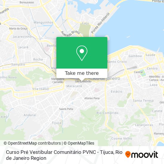 Curso Pré Vestibular Comunitário PVNC - Tijuca map