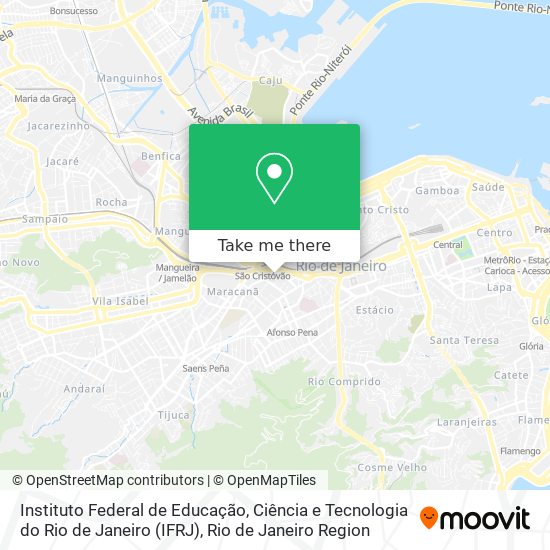 Mapa Instituto Federal de Educação, Ciência e Tecnologia do Rio de Janeiro (IFRJ)