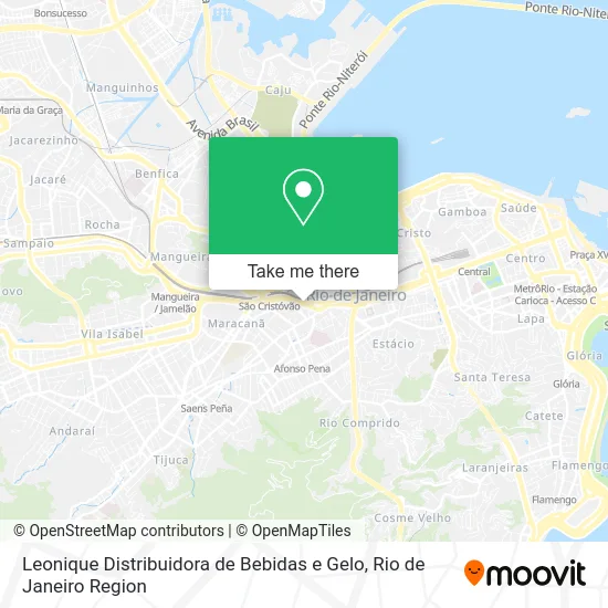 Leonique Distribuidora de Bebidas e Gelo map