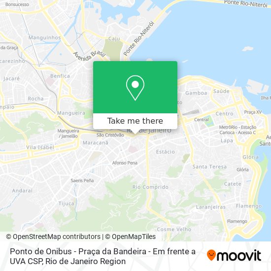 Ponto de Onibus - Praça da Bandeira - Em frente a UVA CSP map