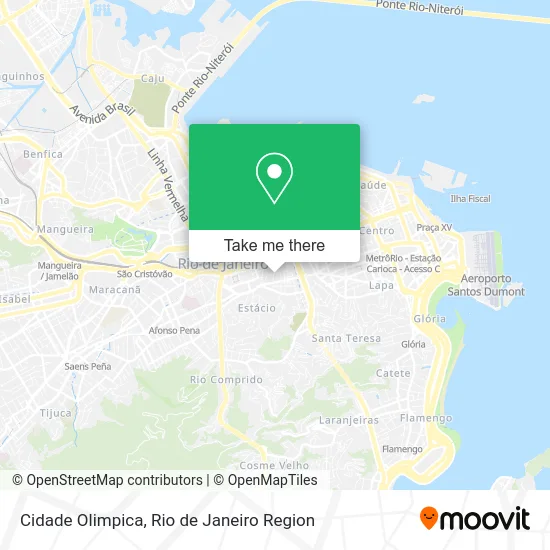 Cidade Olimpica map