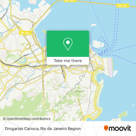 Drogarias Carioca map