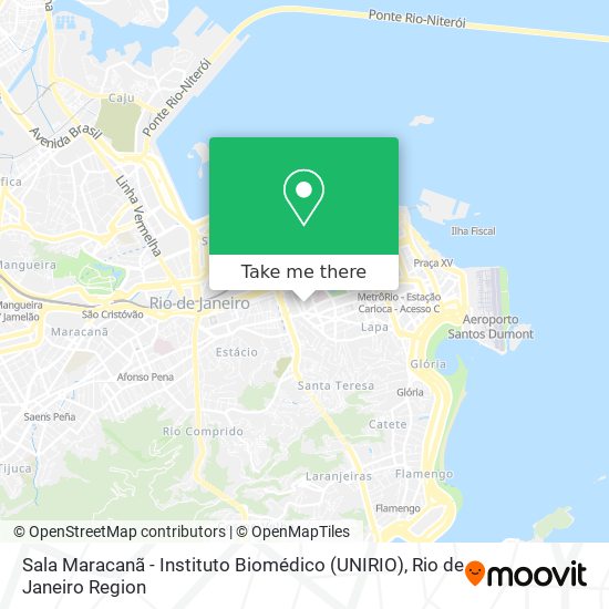 Sala Maracanã - Instituto Biomédico (UNIRIO) map