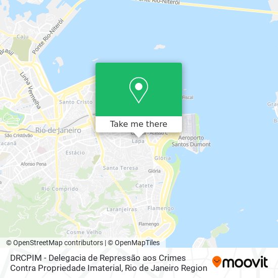 Mapa DRCPIM - Delegacia de Repressão aos Crimes Contra Propriedade Imaterial