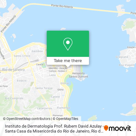 Mapa Instituto de Dermatologia Prof. Rubem David Azulay - Santa Casa da Misericórdia do Rio de Janeiro