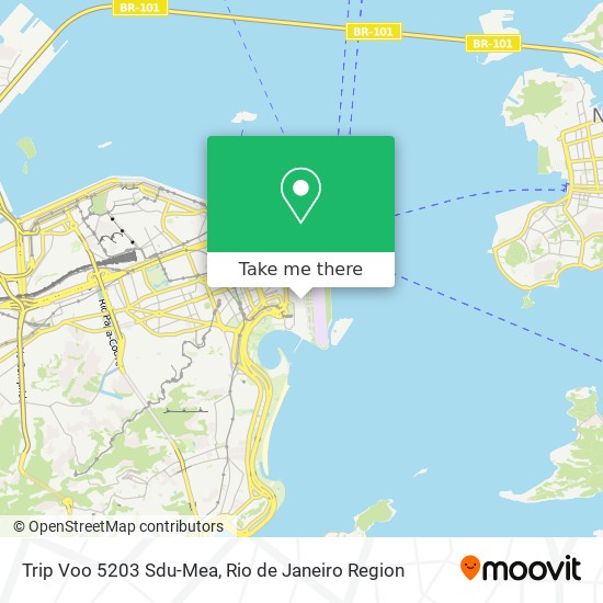 Mapa Trip Voo 5203 Sdu-Mea