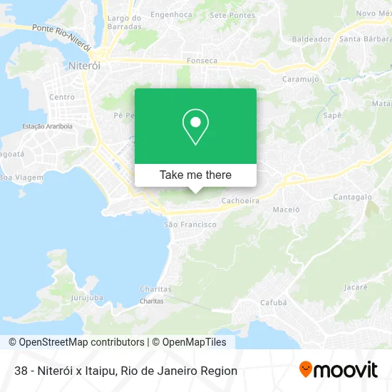 38 - Niterói x Itaipu map