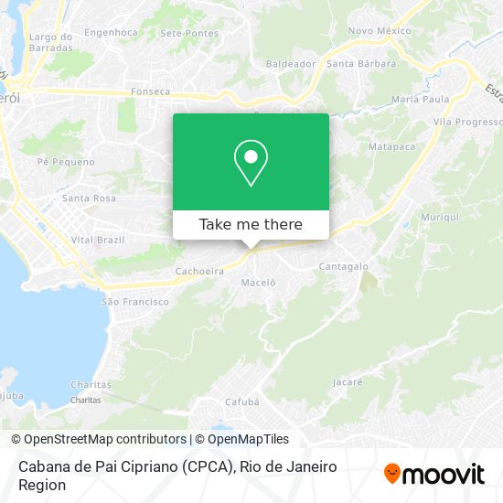 Cabana de Pai Cipriano (CPCA) map