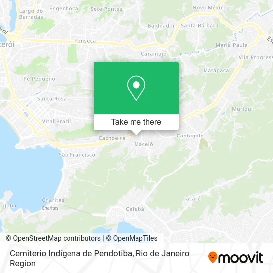 Cemiterio Indígena de Pendotiba map