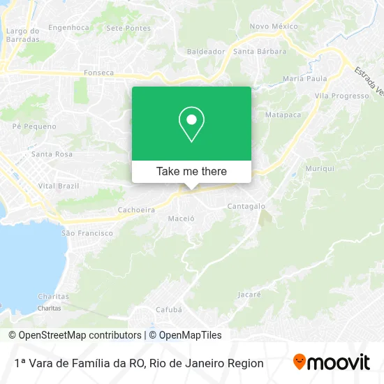 1ª Vara de Família da RO map