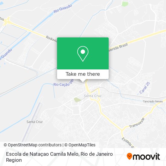 Mapa Escola de Nataçao Camila Melo