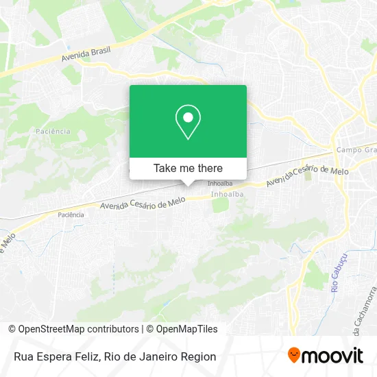 Rua Espera Feliz map