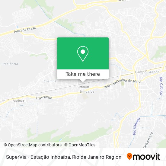 SuperVia - Estação Inhoaiba map