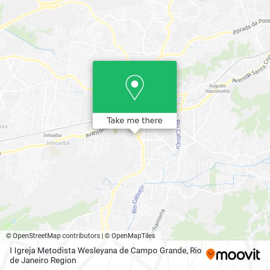 Mapa I Igreja Metodista Wesleyana de Campo Grande