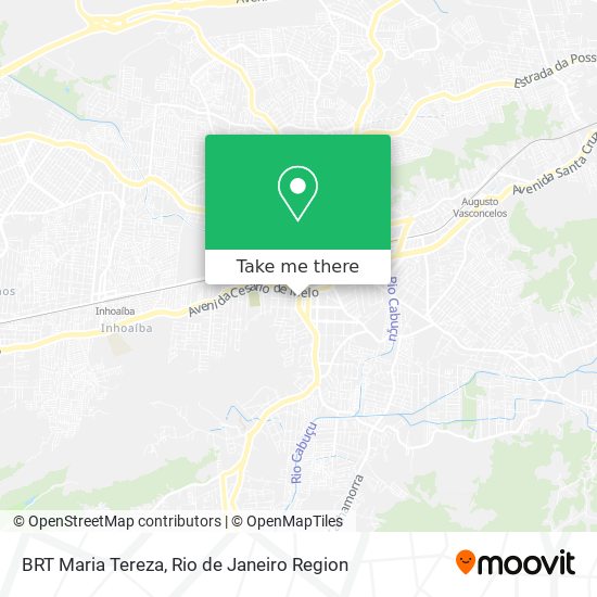 BRT Maria Tereza map