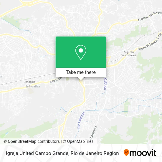 Igreja United Campo Grande map