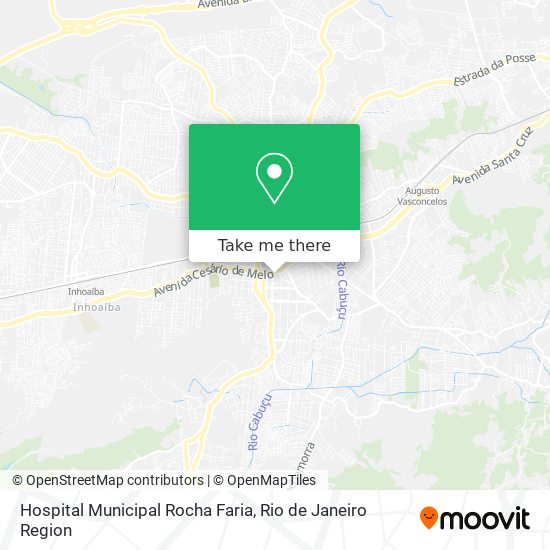 Mapa Hospital Municipal Rocha Faria