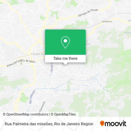 Rua Palmeira das missões map
