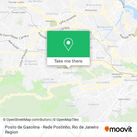 Mapa Posto de Gasolina - Rede Postinho