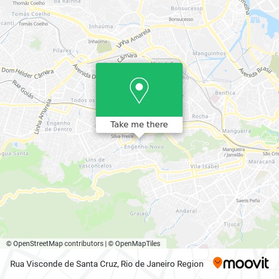 Mapa Rua Visconde de Santa Cruz