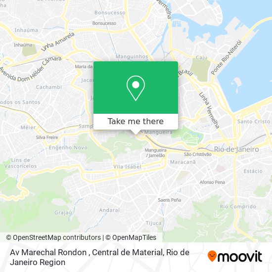 Av Marechal Rondon , Central de Material map