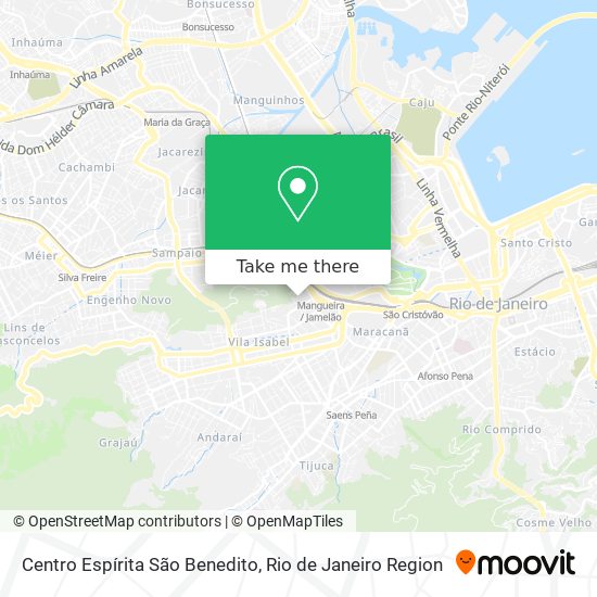 Mapa Centro Espírita São Benedito