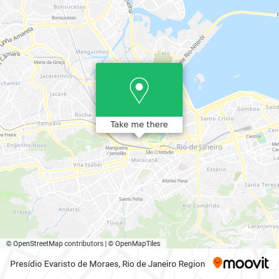 Mapa Presídio Evaristo de Moraes