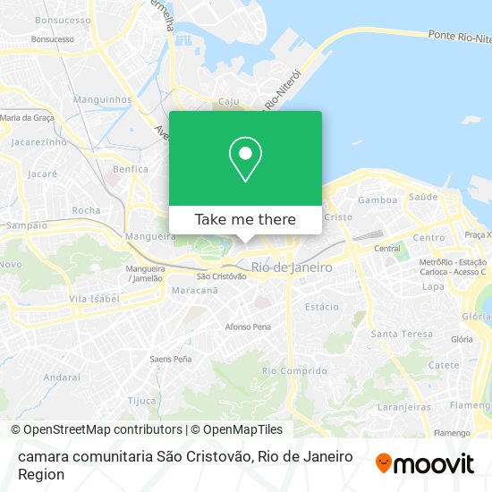 Mapa camara comunitaria São Cristovão