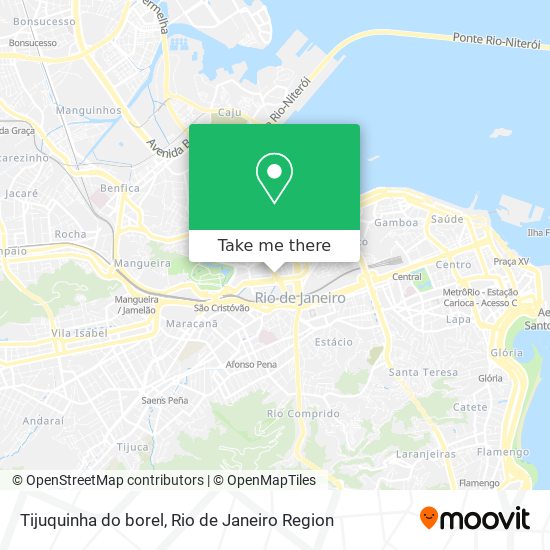 Mapa Tijuquinha do borel